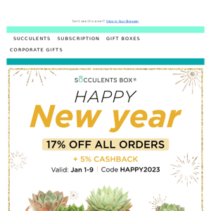 17% off your favorite plants!