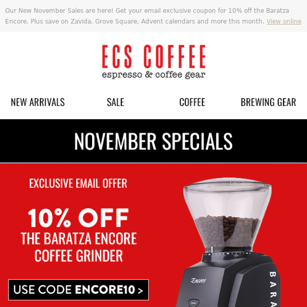 Exclusive Offer on the Baratza Encore ☕