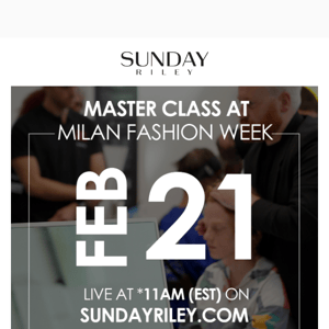 Live from Sunday Riley Master Class