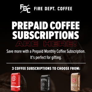 ✅ Prepaid Coffee Subscriptions Are Here! ☕