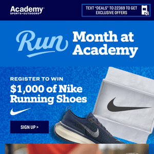 Run Month at Academy | It’s NIKE WEEK!