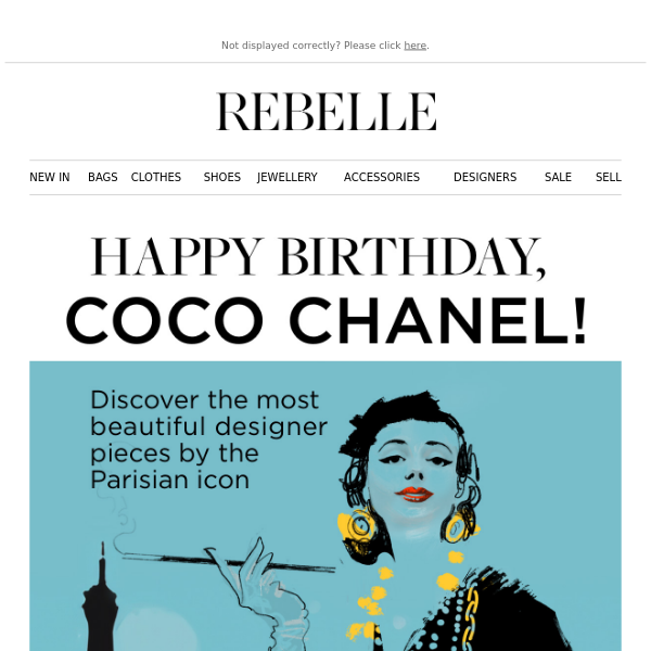 CHANEL SPECIAL: Happy 140th Birthday, Coco + 10 % off EVERYTHING! 💝 -  Rebelle