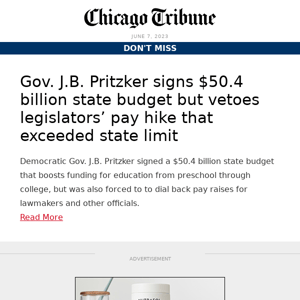 Pritzker signs $50.4 billion state budget