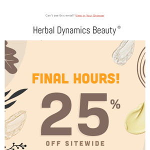 Last chance to save 25% off 🍂