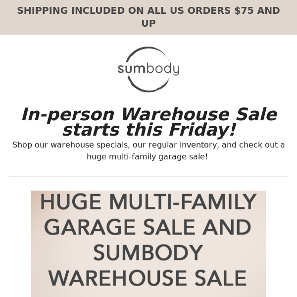 Warehouse sale 🤑 this weekend in Sebastopol!