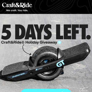 5 Days Left: Onewheel GT S-Series Giveaway ($3,650+ value) 🤯