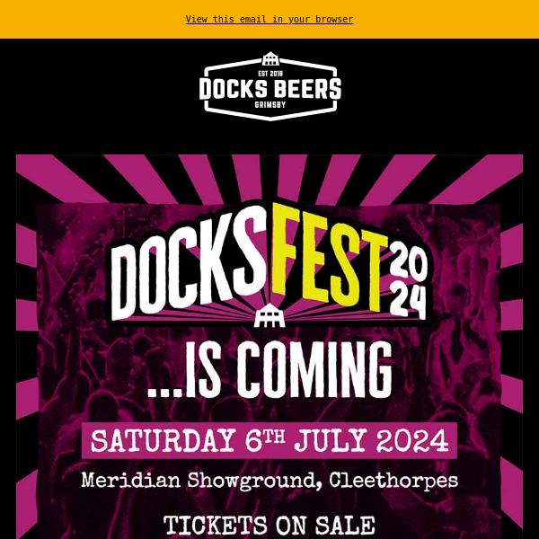 👀BREAKING NEWS - DocksFest To Hit Cleethorpes!