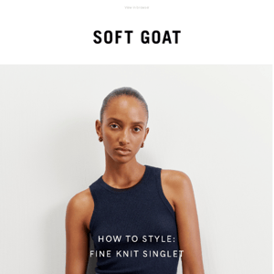 How to style: Fine Knit Singlet