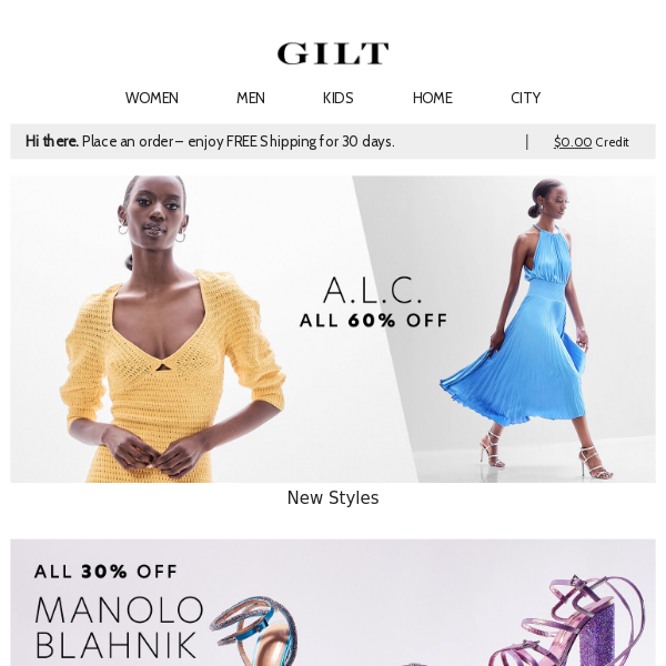 New A.L.C. All 60% Off | All 30% Off Manolo Blahnik & More Luxe Shoes by Height