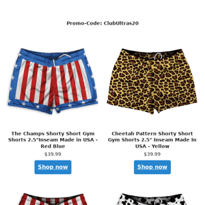 Shorty Shorts  |  20% Off