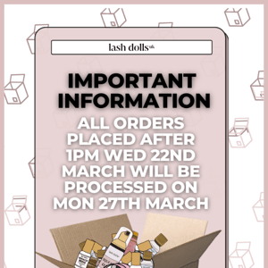 IMPORTANT INFORMATION 💌📮