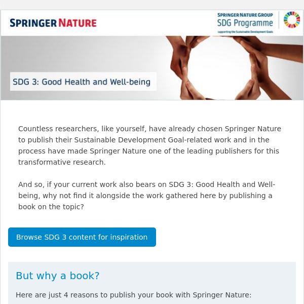 Find out what makes Springer Nature a leading SDG Publisher