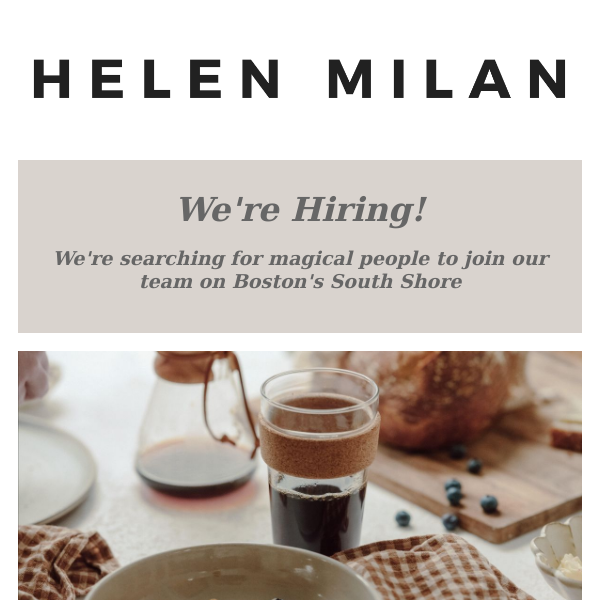 We are HIRING on Boston’s South Shore!