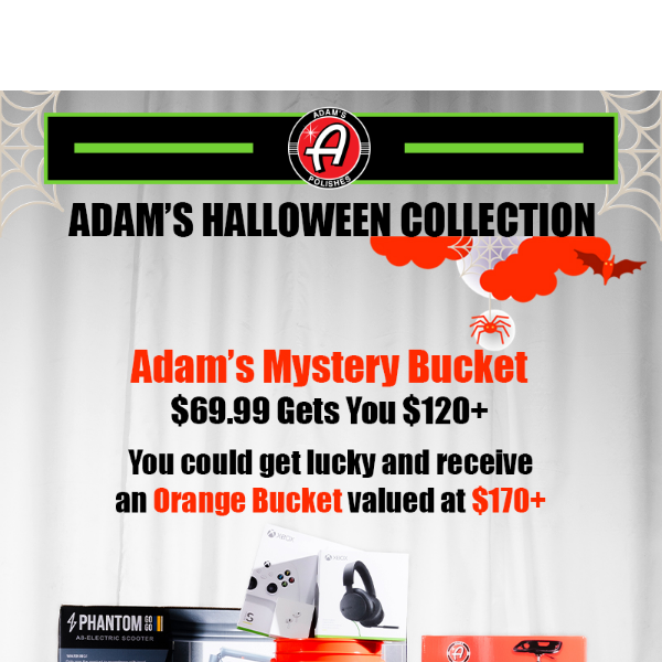 Halloween Sale Ends Tomorrow! Mystery Buckets & New Products