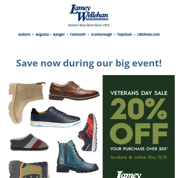 LAST CHANCE for Veteran's Day savings!