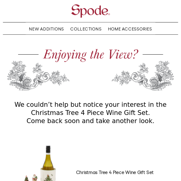 Spode Christmas Tree Wine Gift Set