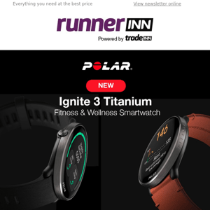 NEW Polar Ignite 3 Titanium, your performance to the next level