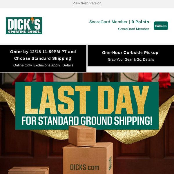 LAST DAY for Standard Ground Shipping 📦 Guaranteed by 12/24