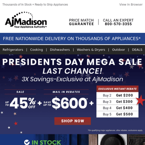 Last Chance! 3X Savings Exclusive at AJ Madison – Ends Soon!