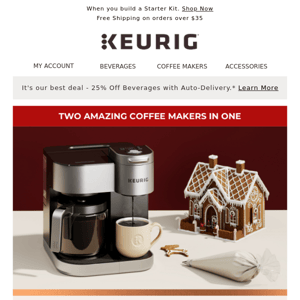 DEAL ALERT! $49.99 for a K-Duo® SE coffee maker