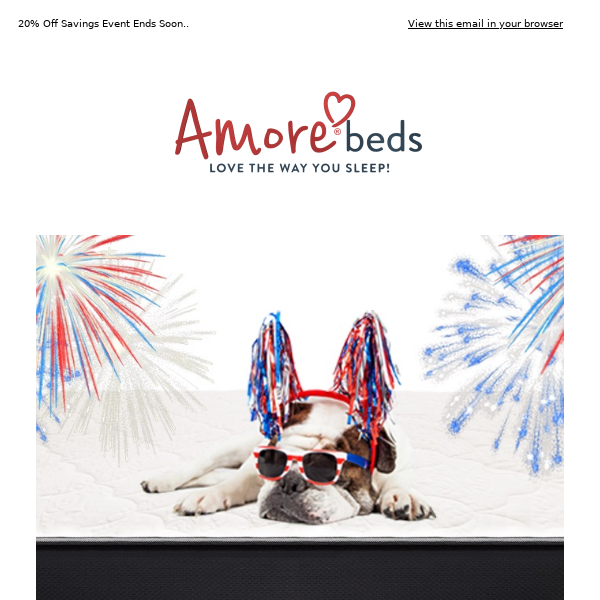 Amore Beds New Year's Savings Event! 😍