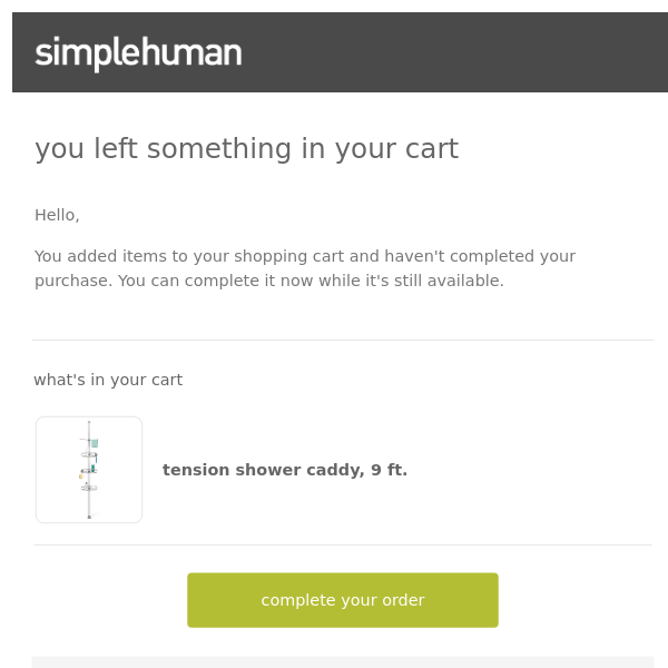 We saved your cart for you!