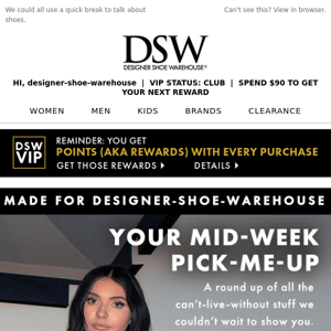 For Designer Shoe Warehouse’s eyes only...+ 40% off.