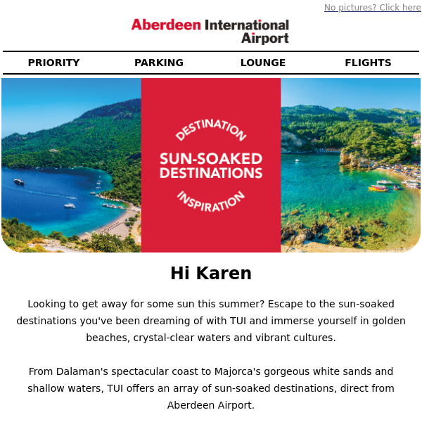 Jet off to the sun-soaked destinations you've been dreaming of Aberdeen Airport ✈️☀️