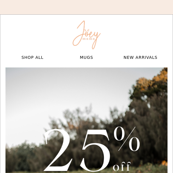 25% OFF ALMOST EVERYTHING 😍