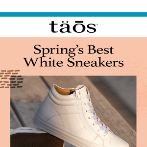 White Sneakers! On-trend, even better on-foot!