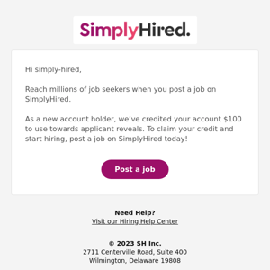 Simply Hired, don’t forget to post a job!