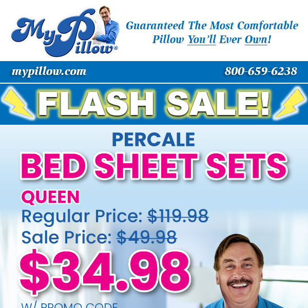 $34.98 Queen Percale Bed Sheet Sets!