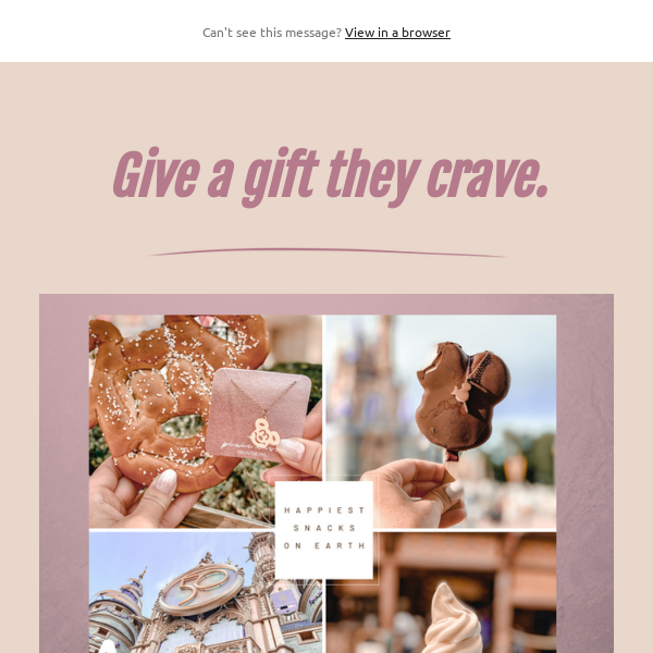 Give a gift they crave.