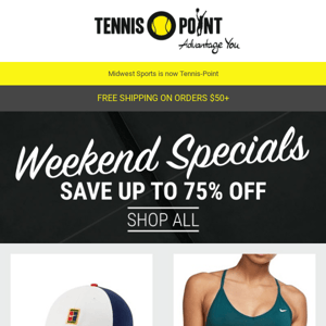 Save on Weekend Specials, Racquet Deals + Shop New Yonex EZONE!