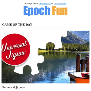 Each day you can piece together a new mesmerizing image! - EPOCH FUN