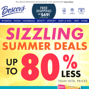 Sizzling Summer Deals With Prices From $3.99