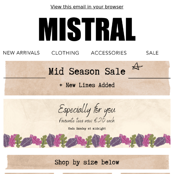Mid Season Sale Now On! ⭐