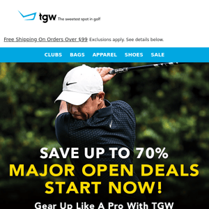 Major Open Deals Are Back At TGW