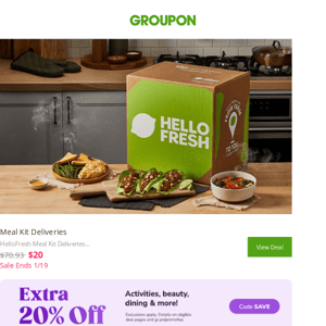 Save on HelloFresh Meal Kit Delivery!