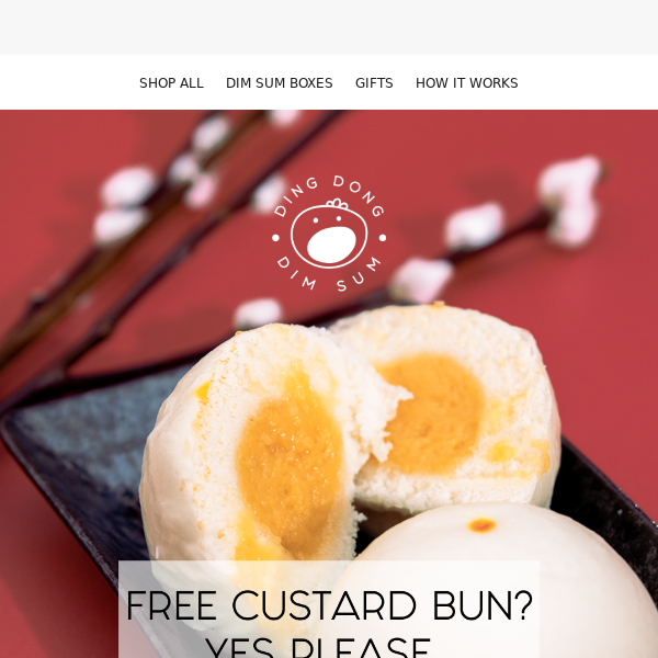 FREE Custard Bun With Your Next Order ✨