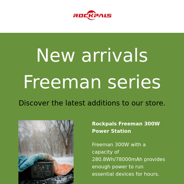Rockpals Freeman 300W and 600W is coming-New Arrival Offer👉$70 OFF
