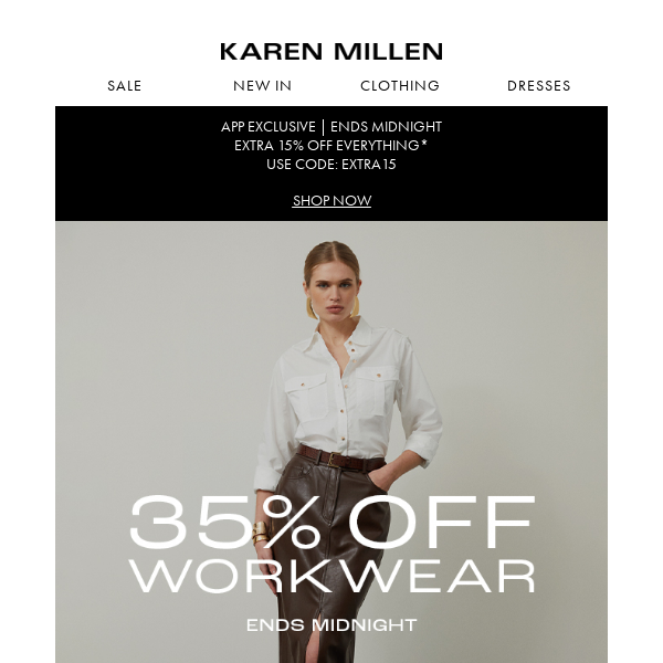 Ends Midnight | 35% off Workwear