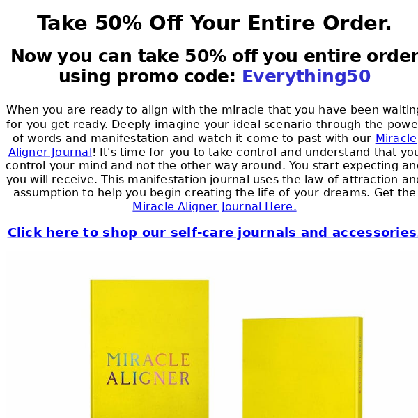 50% Off -  Miracle Manifestation