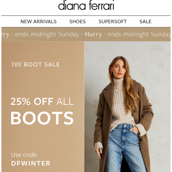 25% off Boots | Final Hours!