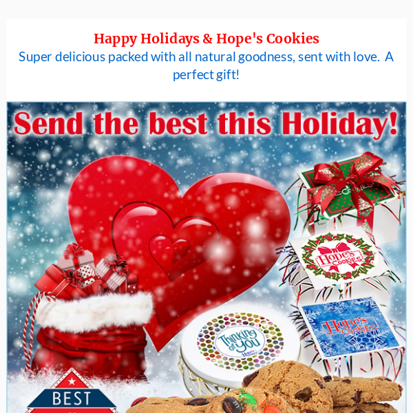 Winning combo, Holidays & Hope's Cookies 🎄