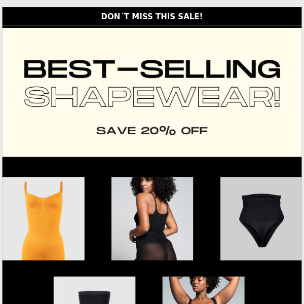 Don't miss out on 20% off on our favorite shapewear!