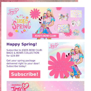 Say hello to Spring with JOJOS BOW CLUB BAGS & BOWS COLLECTION! 🌷☀️