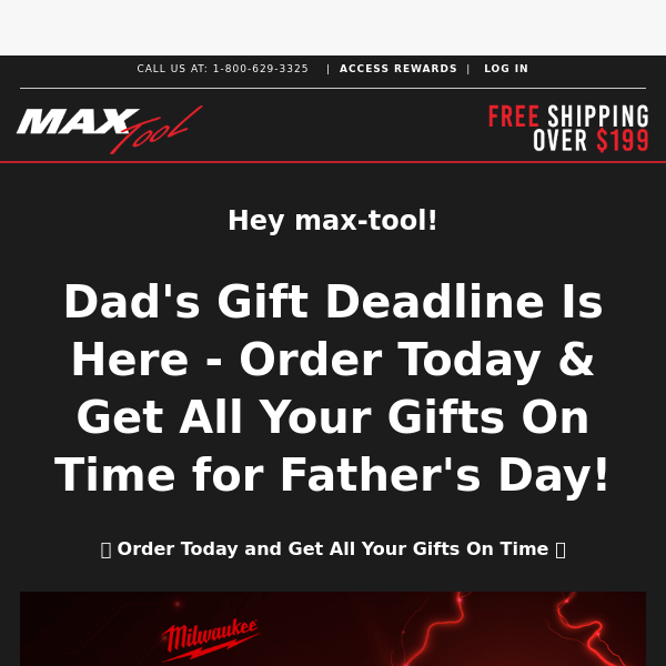 Dad's Gift Deadline is Here... Order Now!