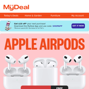 Free Shipping on Apple AirPods!