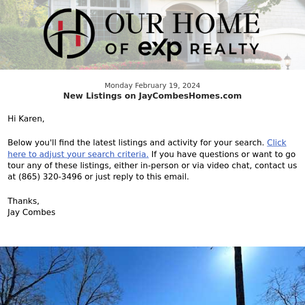 New Property Listings on JayCombesHomes.com